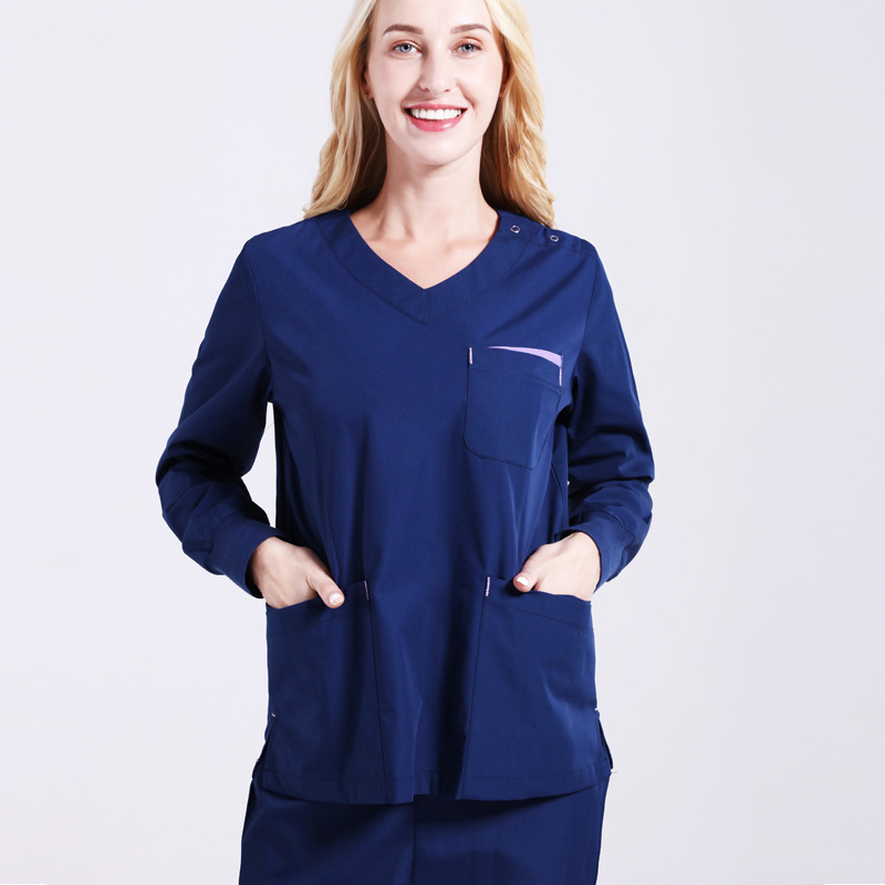 Surgical medical overalls pure cotton long and short sleeve hand washing gown operating room scrubbing gown doctor dental suit