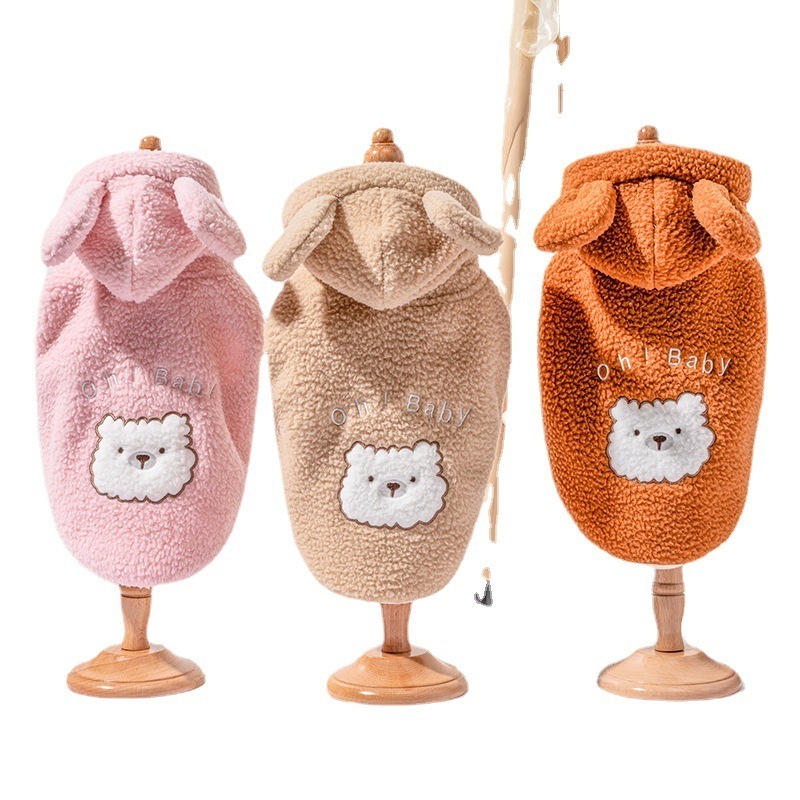 Wholesale Custom Multi Color Comfortable Fleece Dogs Cloth Pet Clothes Blank Dog Hoodie