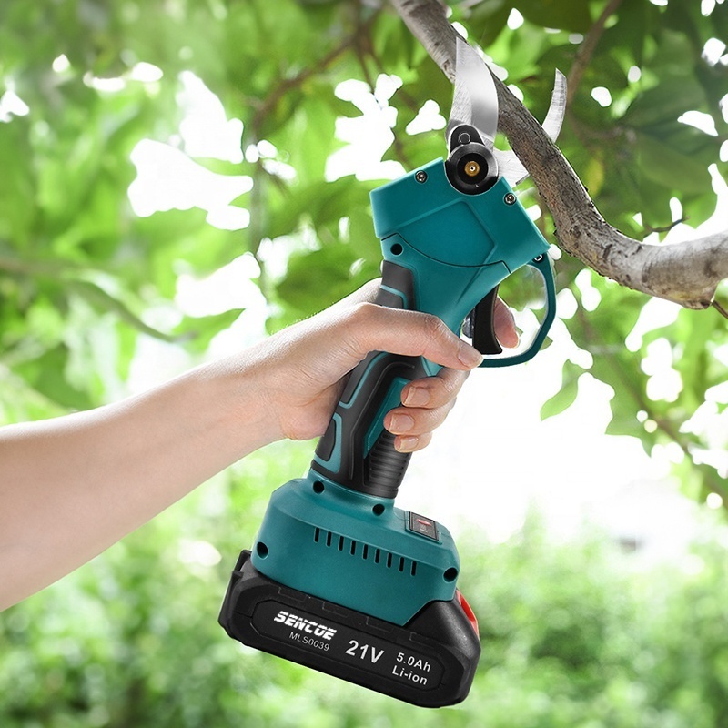 Professional garden branch cutter tree pruner cordless electric pruner scissors 21v lithium battery powered pruning shears price