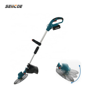 Household garden grass trimmer hand held cordless lithium electric lawn mower electric brushless grass cutter machine