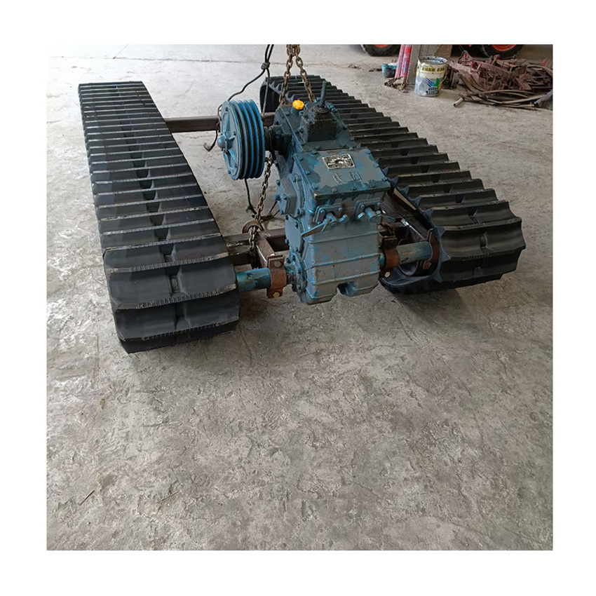 Chassis Of Tracked Unmanned Vehicle Platform Crawler Rubber Track Platform Robot Car