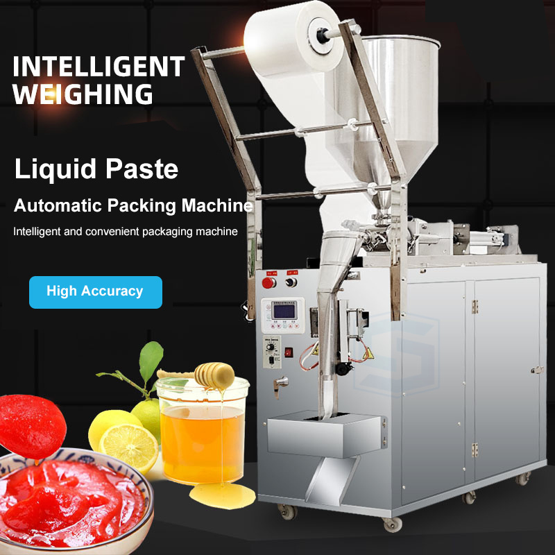 Small Automatic Sachet Sauce Peanut Butter Packing Machine Sealing Machines Water Plastic Sachet Printing Machine