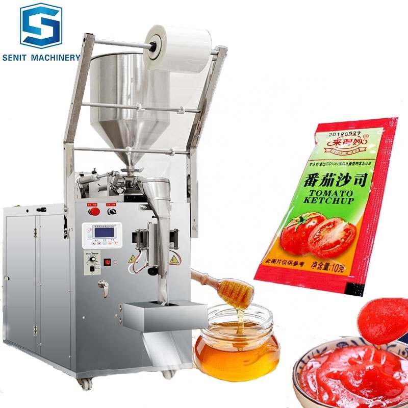 Honey Ketchup Pouch Filling Machine Tomato Paste Sauce Sachet Packing Machine