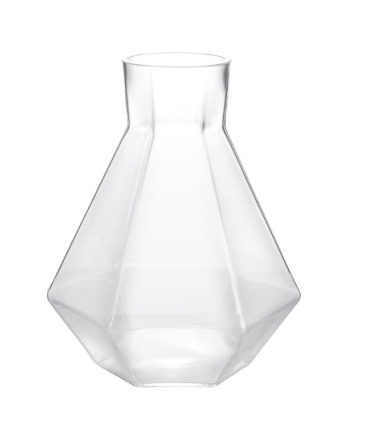 Special modern  hexagonal clear  water jug 1380 ml dinner smart tall Drinking  glass jar   fruit juice  tea pot  for bar hotel