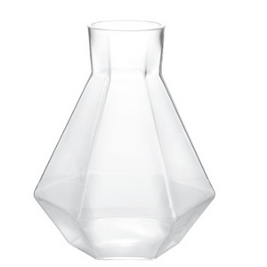 Special modern  hexagonal clear  water jug 1380 ml dinner smart tall Drinking  glass jar   fruit juice  tea pot  for bar hotel