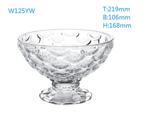 Popular  Middle East Turkish beautiful Sunflower  Pudding  cup unique fish Ice Cream  Bowl glass  salad server