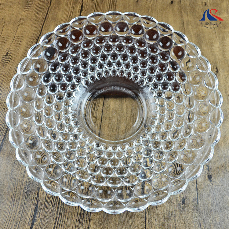 14 Inch Glass dish  for Wedding fruit plate  Decoration cold food tray party  Crystal Clear Glassware