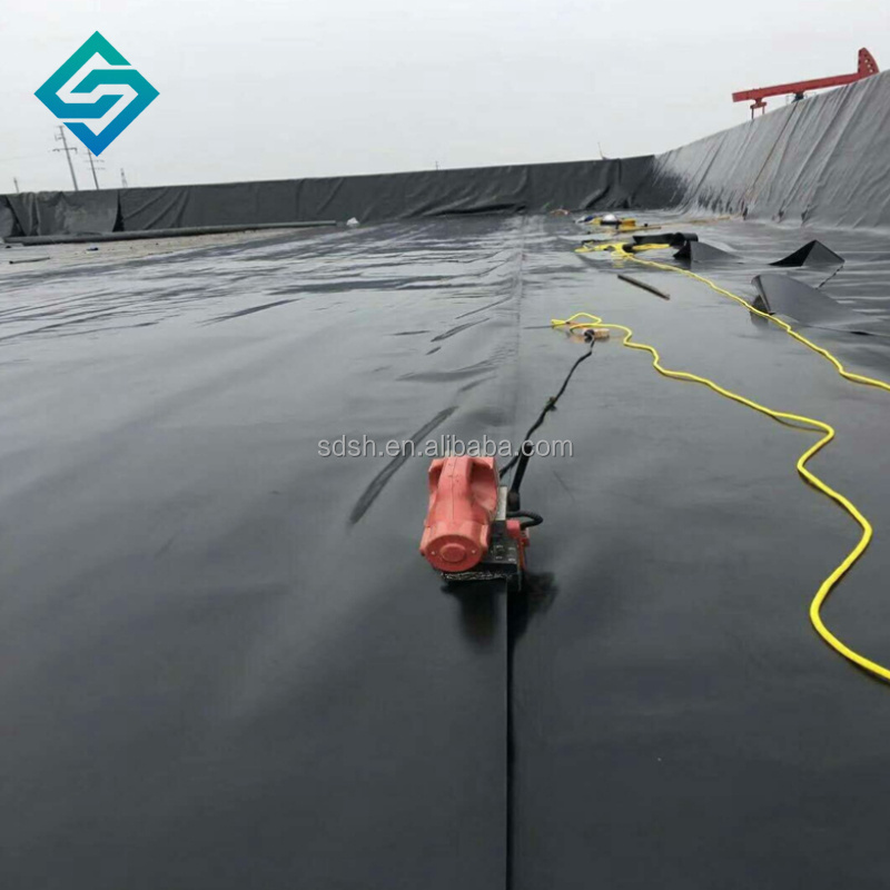 HDPE Liner Pond Liner 0.2mm 0.75mm 1.0mm Geomembrane Tank Liner Waterproof Membrane Composite geomembrane  prevent water seepage