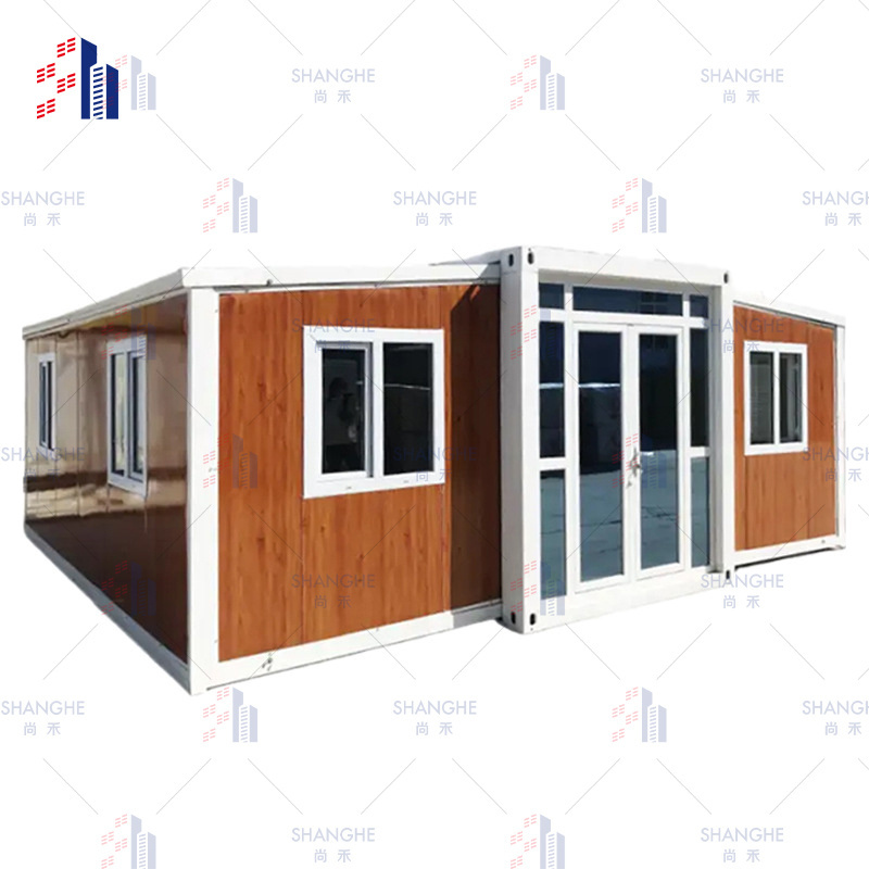 SH 20ft 40 ft Hurricane proof Earthquake board foldable flat pack expandable prefab bedroom container house