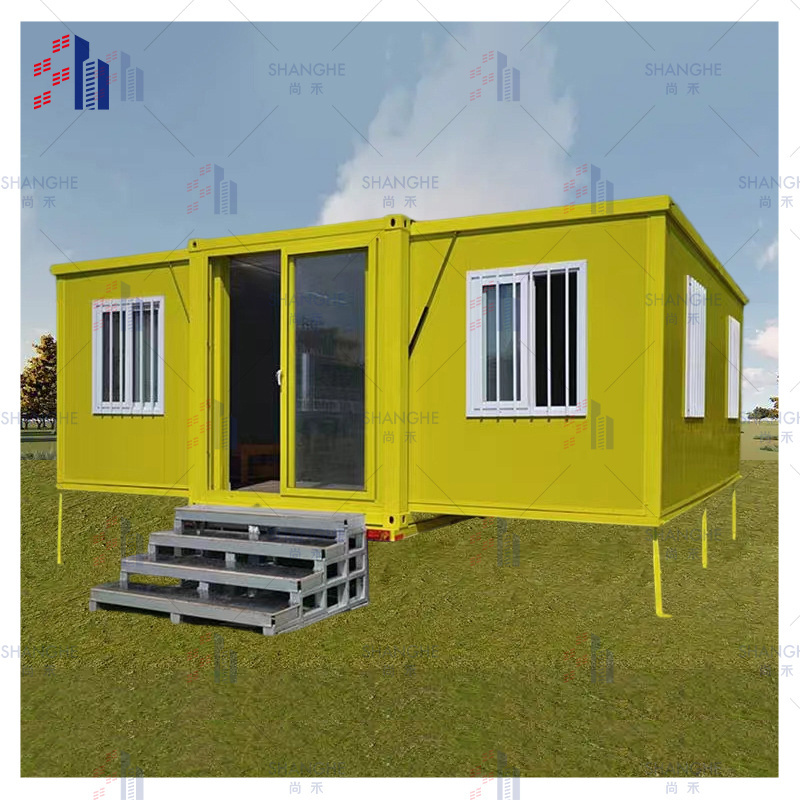 SH 20ft 40 ft Hurricane proof Earthquake board foldable flat pack expandable prefab bedroom container house