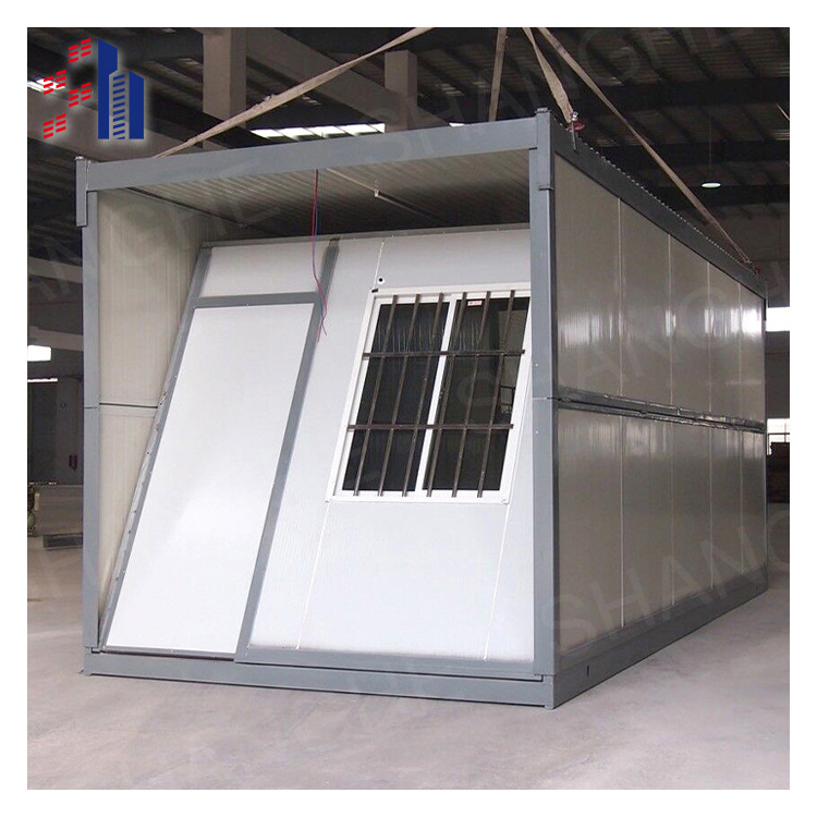 10 Feet 2 Floor Glass sandwich panel Prefab Capsule Home Extendable Container Luxury Mobile House Cinema Modern Skeleton Villa