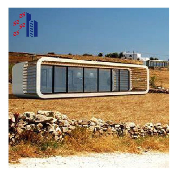 SH Cheap Modular Garden Portable Assembled Foldable Prefab Capsule Apple Cabin Bungalow Bar Office Pod With Terrace