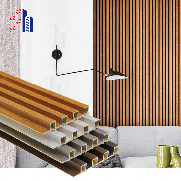 SH Cheapest Exterior Wall Cladding Material Wpc Louvers Exterior Wood Panel For Outdoor White