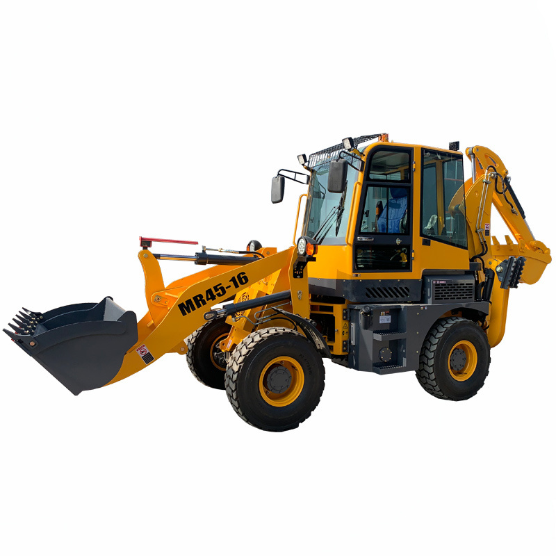 Mini Backhoe Chinese Manufacturer Small Compact 4WD Backhoe Loader