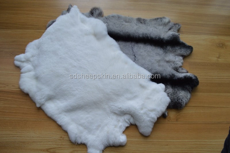 Fashion Genuine Rex Rabbit Pelt Rabbit Fur For Boots And Coats