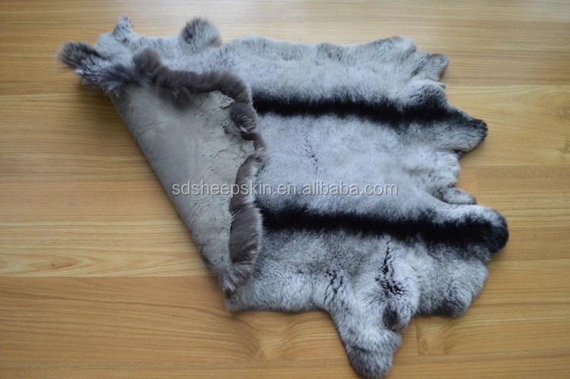 Genuine Rex Rabbit Fur Pelts Chinchilla Fur Pelts