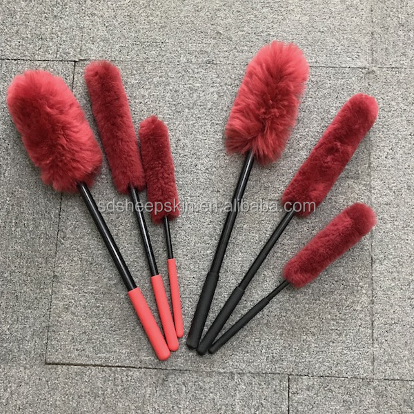 2024 New Style Wool Wheel Brushes Kit (3 Brushes) Wheel brush, Rubber Grips, Detailing Kit