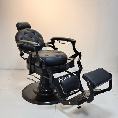 Wholesale Prsofesional Men All Black Barber Chair Frame Takara Belmont Salon Hairdressing Barber Chairs