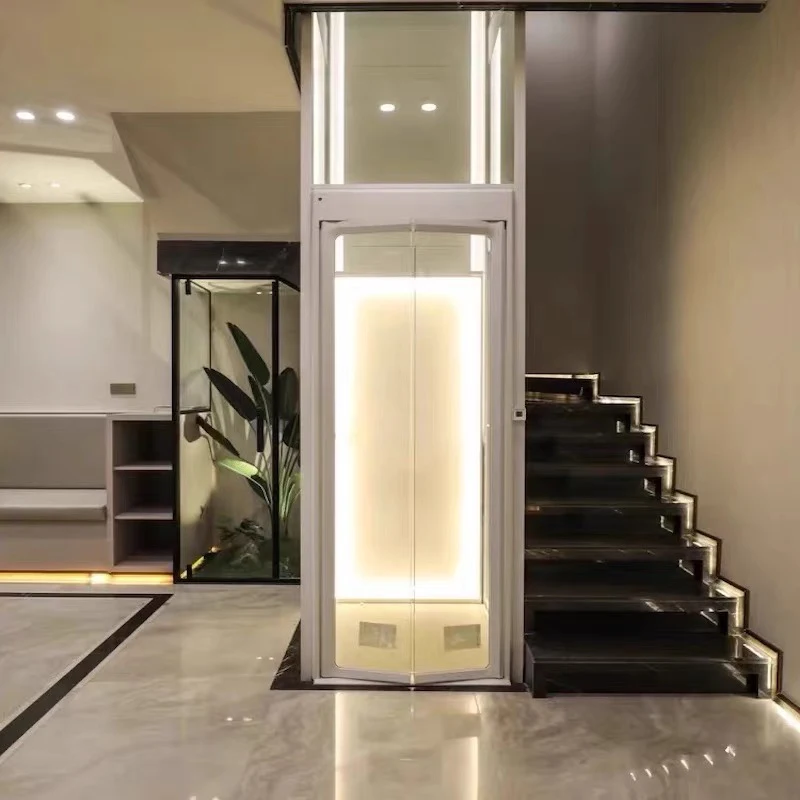 4 floors indoor outdoor small home elevator for 5 person Cheap Residential Lift Elevator