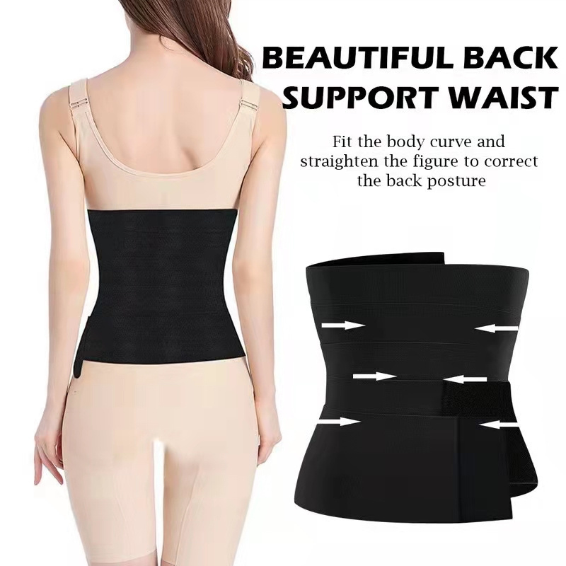 High Compression Elastic Tummy Wrap Shaper Custom Waist Trainer Trimmer Slim Belt For Women Waist Slimming Waist Belt