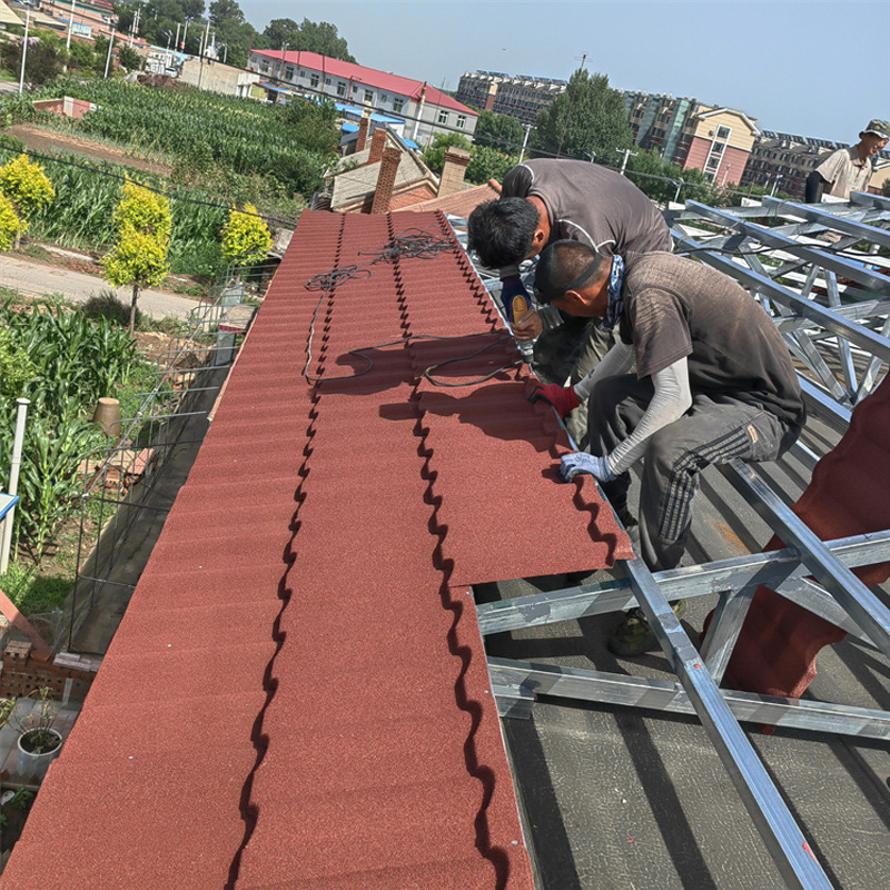 Chinese Traditional Roof Tiles Stone Roofing Tiles Stone Coated Metal Roof Tile