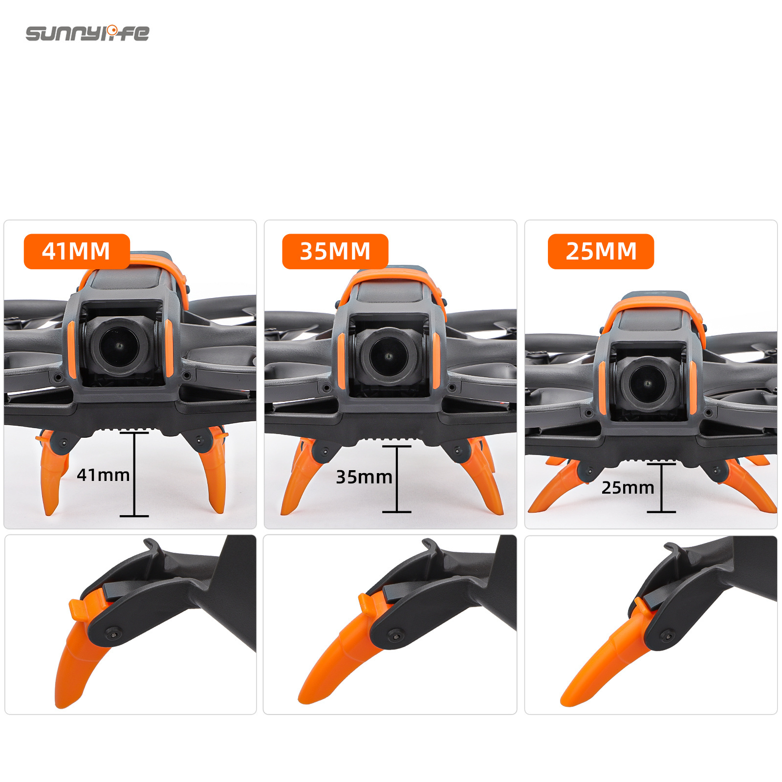 Sunnylife LG797 Landing Gear Extensions Heightened Spider Gears Support Leg Accessories for Avata 2