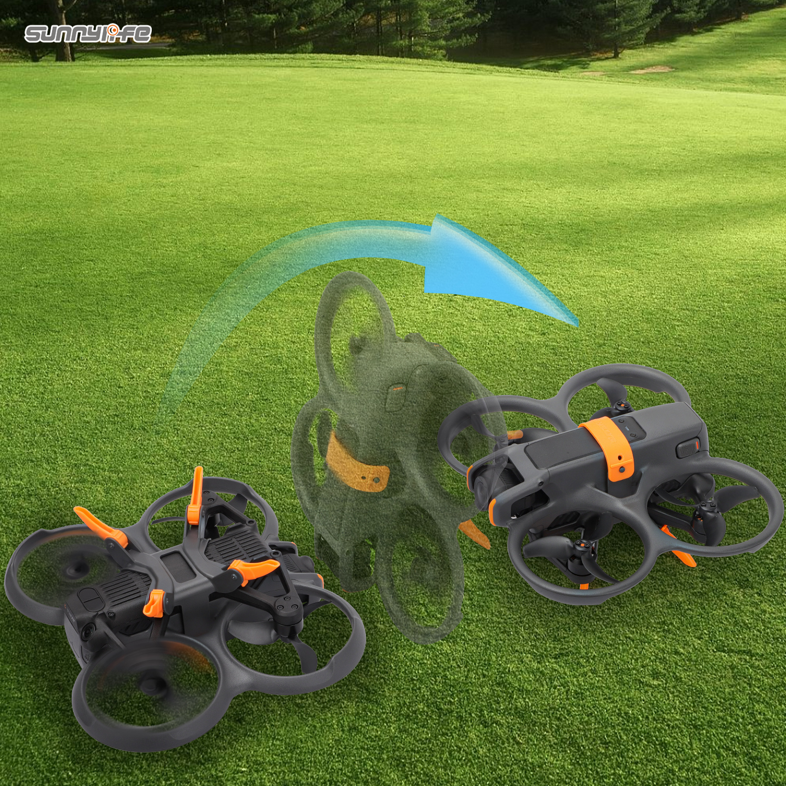 Sunnylife LG797 Landing Gear Extensions Heightened Spider Gears Support Leg Accessories for Avata 2