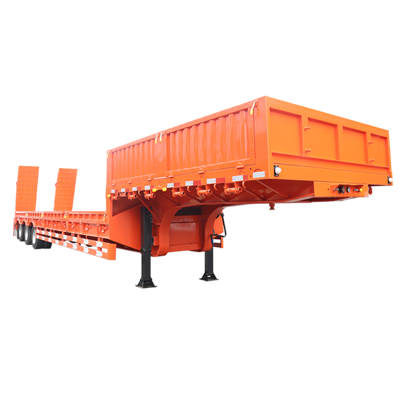 gooseneck trailer 30 ft for transport Heavy lift truck  low bed 13m long new truck trailer