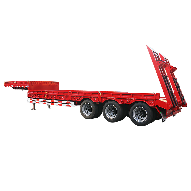 gooseneck trailer 30 ft for transport Heavy lift truck  low bed 13m long new truck trailer