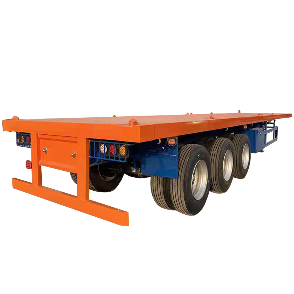 40ft 20ft truck trailers container carrier china used trailer truck for sale flat bed truck trailer