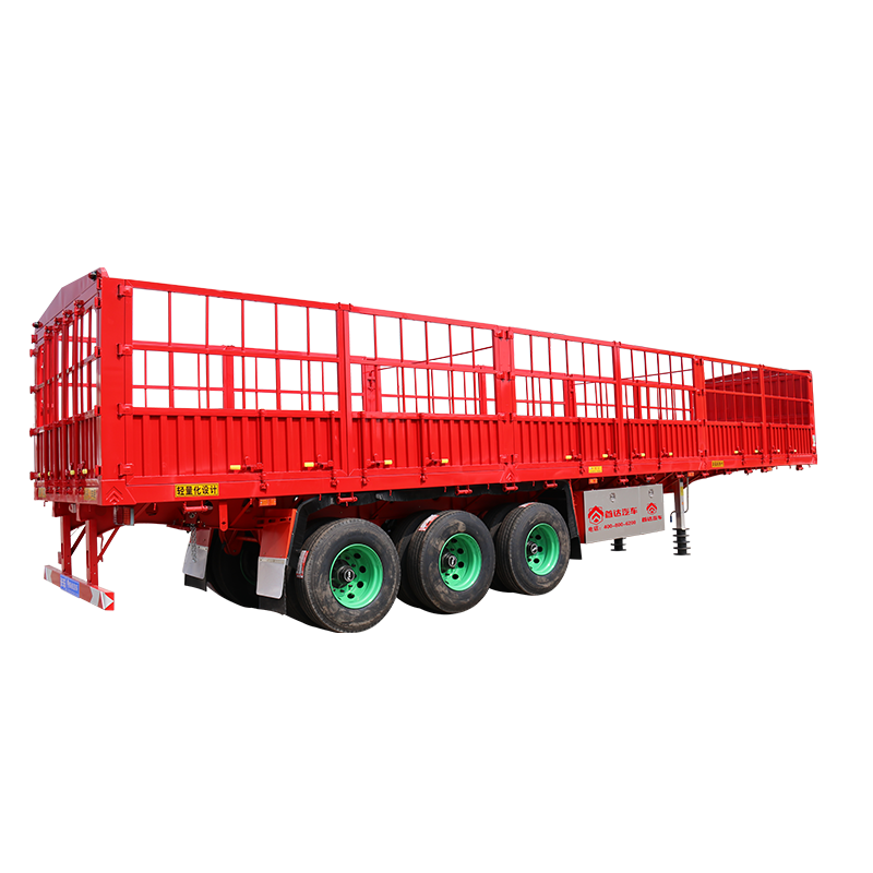 Fence truck trailer with tarpaulin semi-trailer that runs on fuel oil truck trailer spare parts