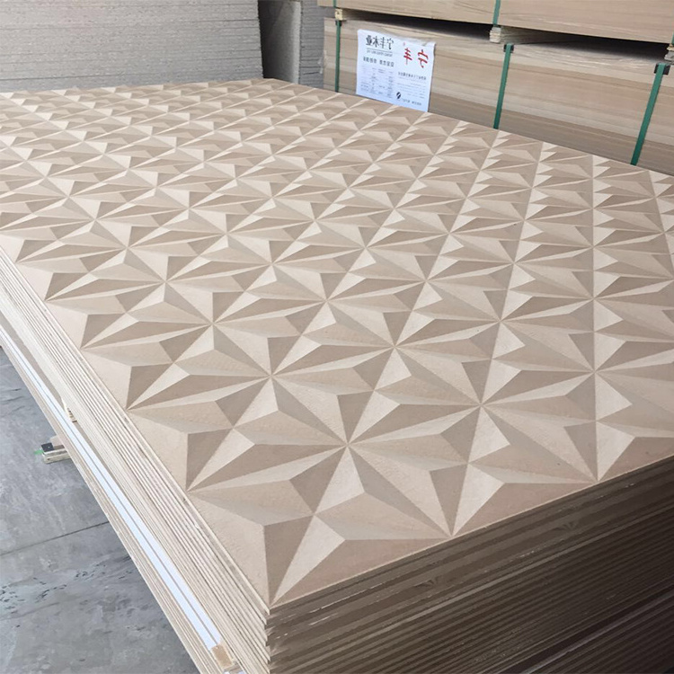 Most Popular fire resistant mdf decorative wall panel hardboard panels 4x8 For Sales