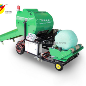 hay bale compactor corn silage making machine grass silage packing machine