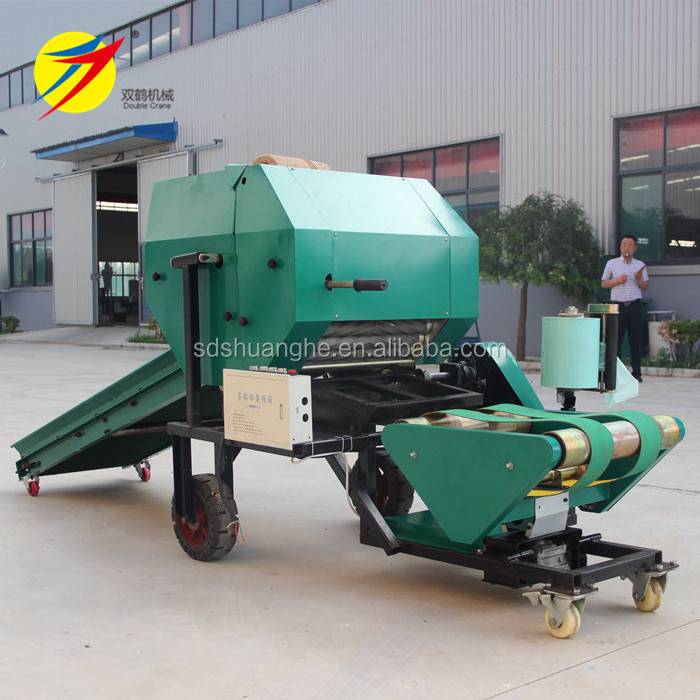 animal husbandry corn silage baler machine, mini round baler for sale used in dry season