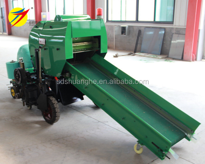 Full automatic mini round silage baler and wrapper machine mini hay round baler for sale 9YQG-0.5