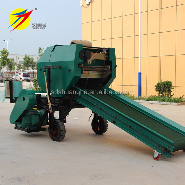 hay bale compactor corn silage making machine grass silage packing machine