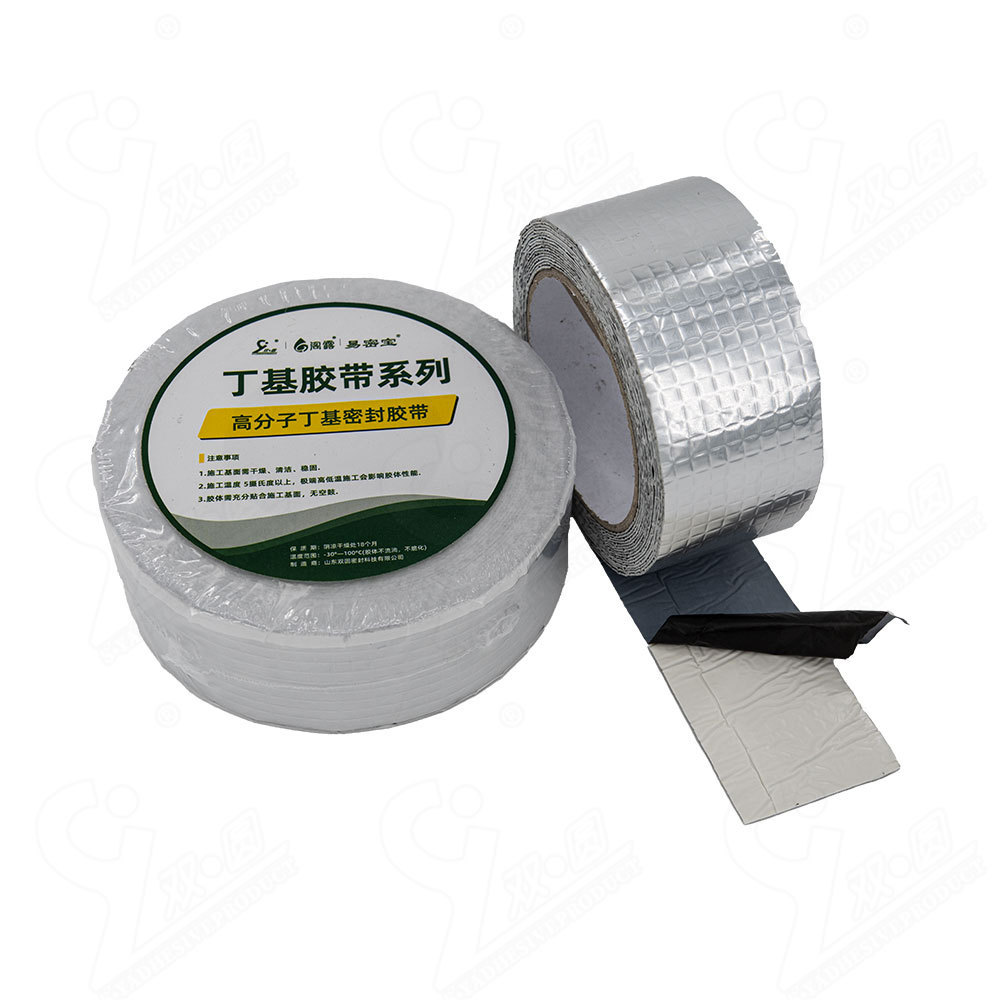 Waterproof Aluminum Foil Butyl Sealing Tape for RV Repair, Window and Metal Roof Flashing Leak Patching, Boat and Pipe Sealing