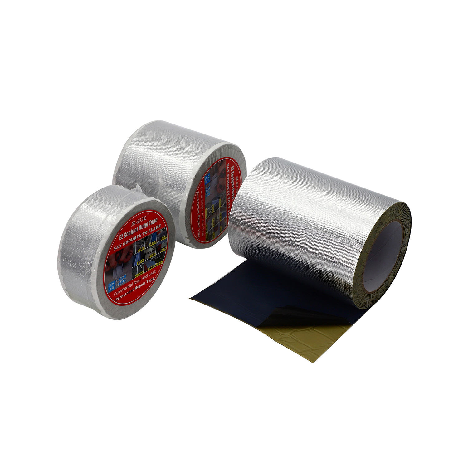 RV roof Seal tape, Aluminum Foil Waterproofing Butyl Rubber Adhesive Tape, Roofing and Construction Material