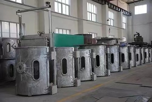 0.35T-5T Aluminum shell melting induction furnace for sale Iron Melting Furnace Electrical Induction Melting Furnace