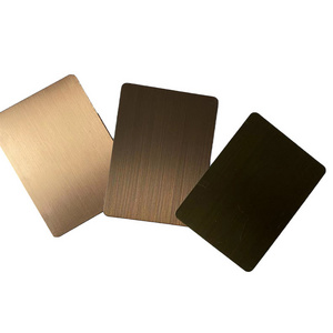 Colour Sheet 304 Stainless Steel 7 mm Sheet Bronze Hairline Stainless Steel Sheet 2B