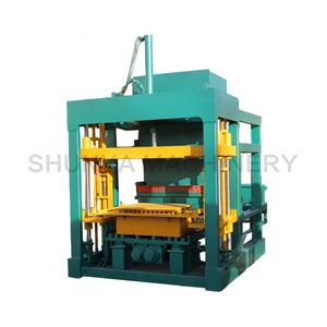 hollow block molding QT4-20 brick making machinery automatic hydraulic press brick machine