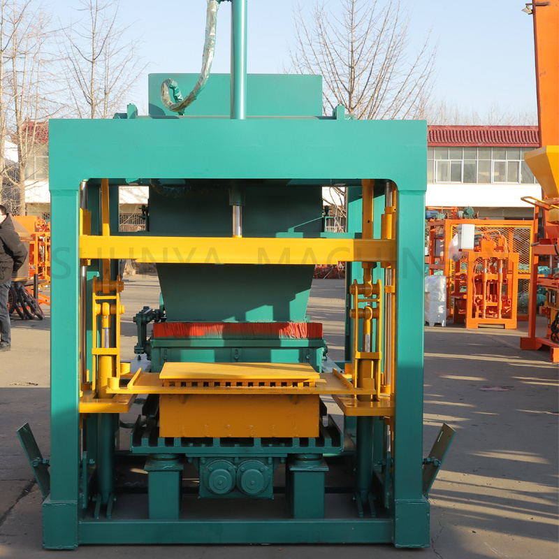 hollow block molding QT4-20 brick making machinery automatic hydraulic press brick machine