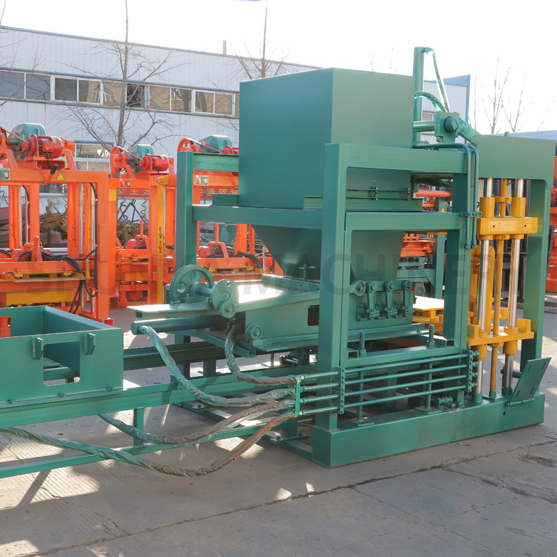 hollow block molding QT4-20 brick making machinery automatic hydraulic press brick machine