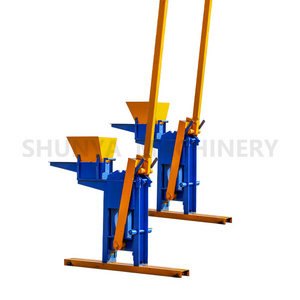 easy to operate paver brick forming machine Clay Soil Interlocking Brick Making Machine by Hand