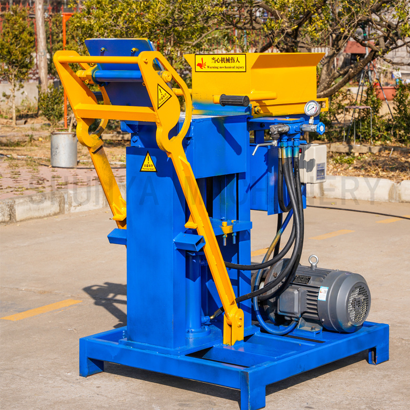 SY2-25  Automatic clay soil interlocking brick making machine press ecological bricks compressed earth blocks machines