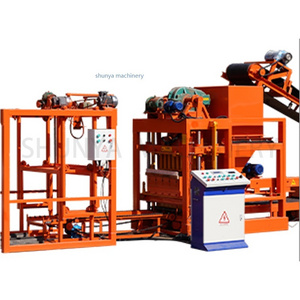 fully automatic cement block making machines QTJ4-25 block moulding machine