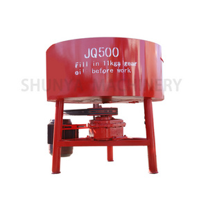 JQ500 Cement Mixer Concrete Pan Mixer Electric Concrete Mixer for Hollow Block Machine