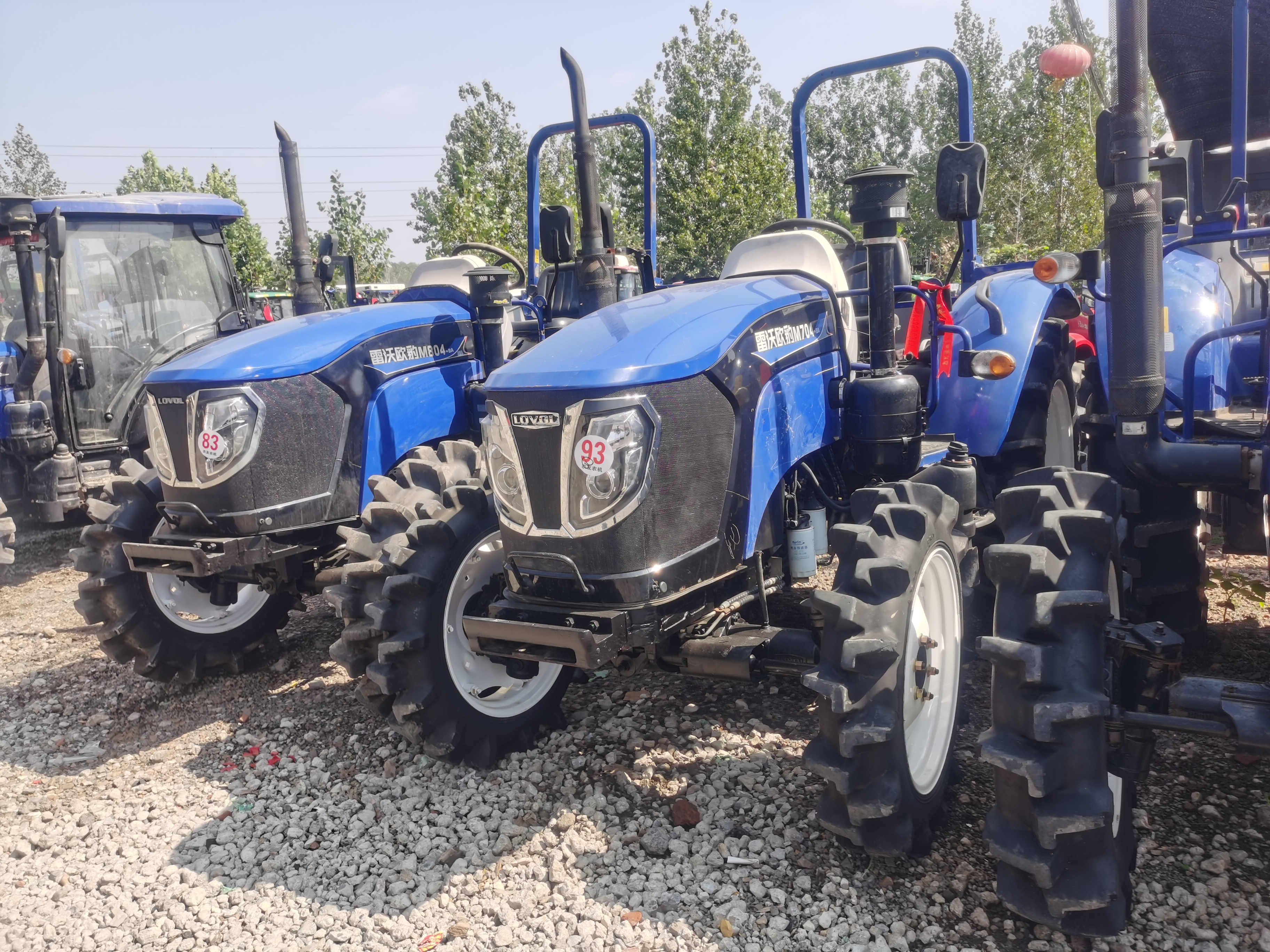 Used Second Foton Lovol 70HP 80HP 4X4wd farm garden agriculture machinery mini tractor with China's high-quality tractors