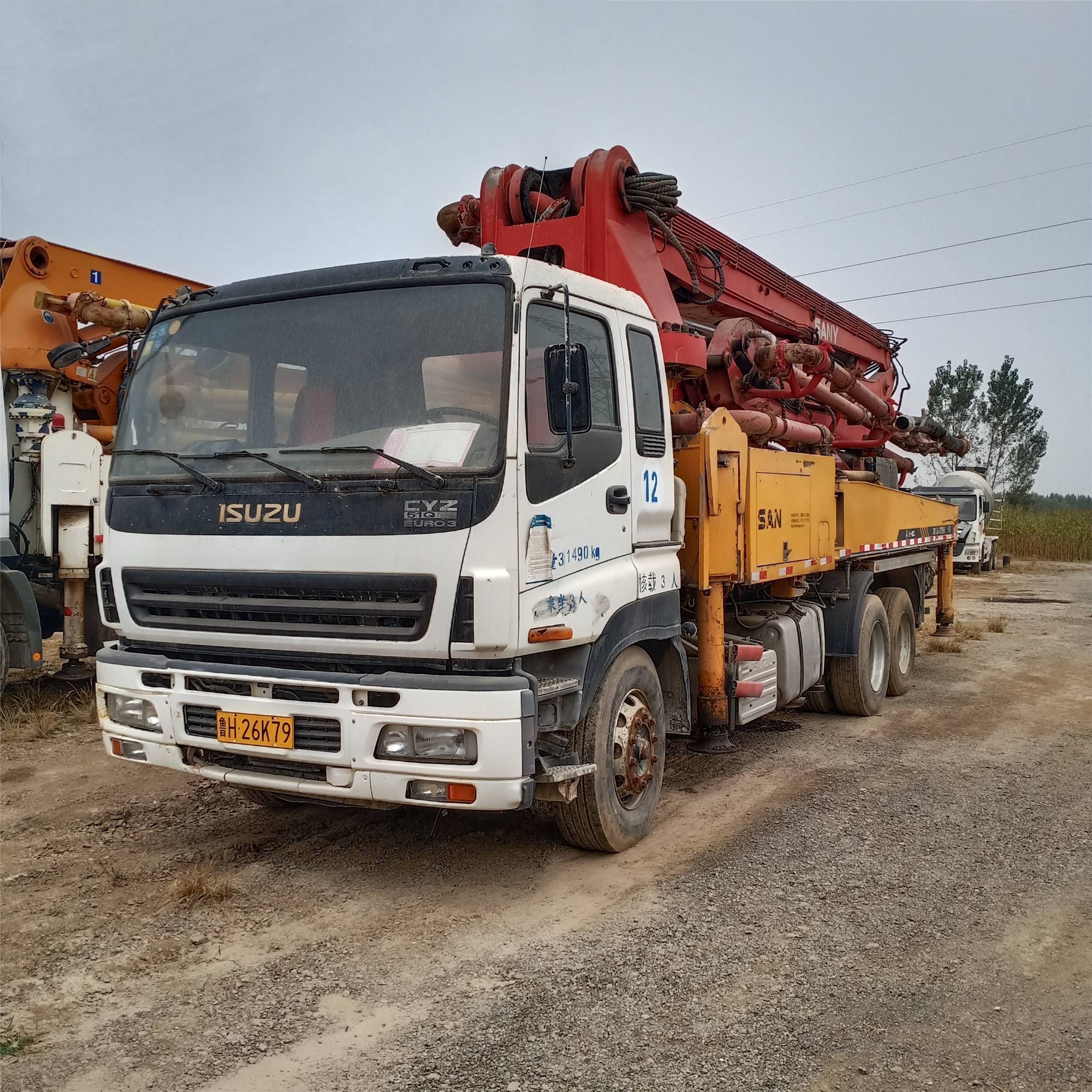 Good Condition Second Hand 37M 38M 47M 49M Used Concrete Pump Truck