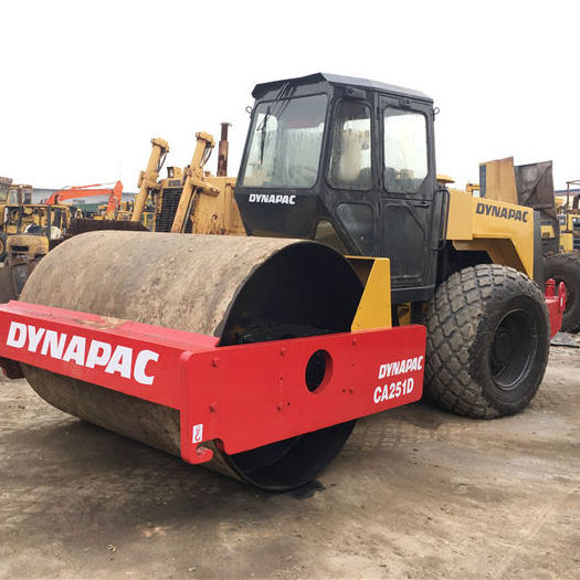 Stock Dynapac Vibratory Roller Single Drum CA251D Used Road Rollers